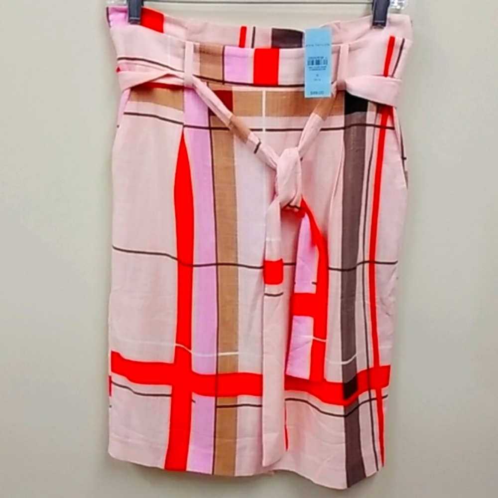 Women's Ann Taylor Plaid Skirt 4676G
